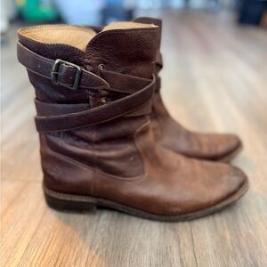 Frye Short Shirley Strappy Boots